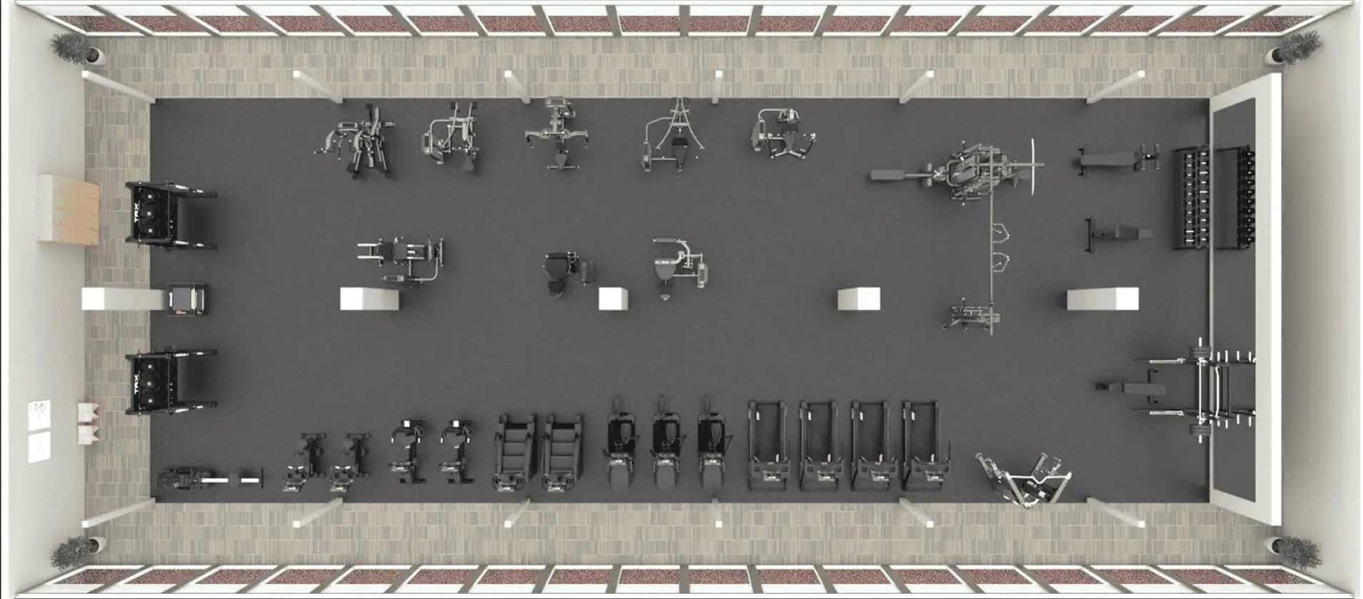 flooring equipment layout